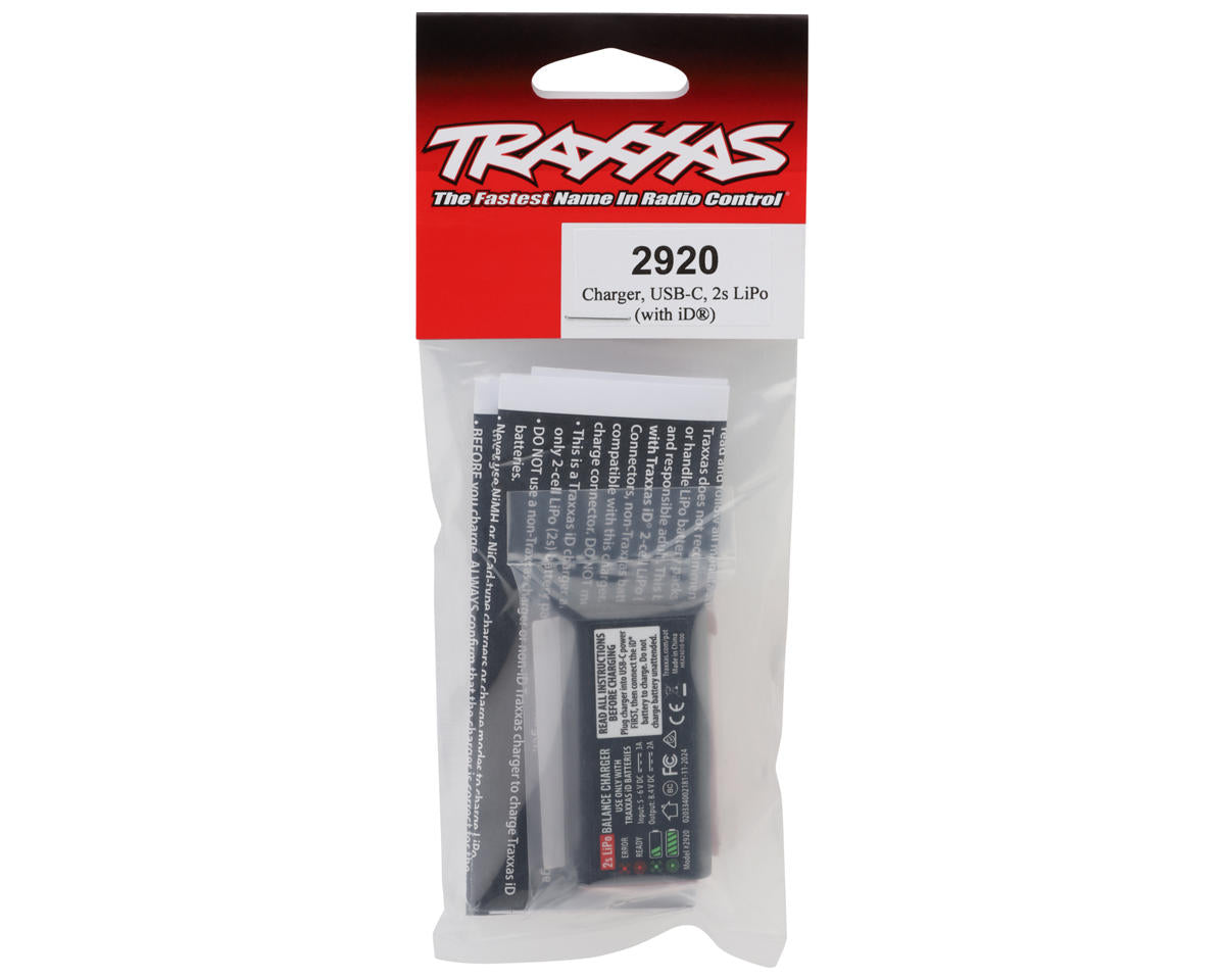 Traxxas USB-C 2S Lipo Charger w/iD® Connector