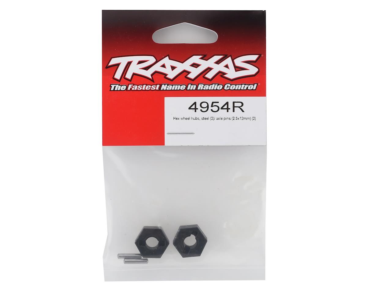 Traxxas Steel 14mm Hex Wheel Hubs w/2.5x12mm Axle Pins (2)