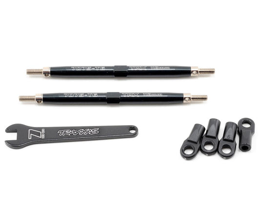 T-MAXX Front Aluminum Toe Links (Black) (2)