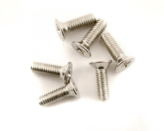 Screws, 2.6x8mm countersunk machine (6)