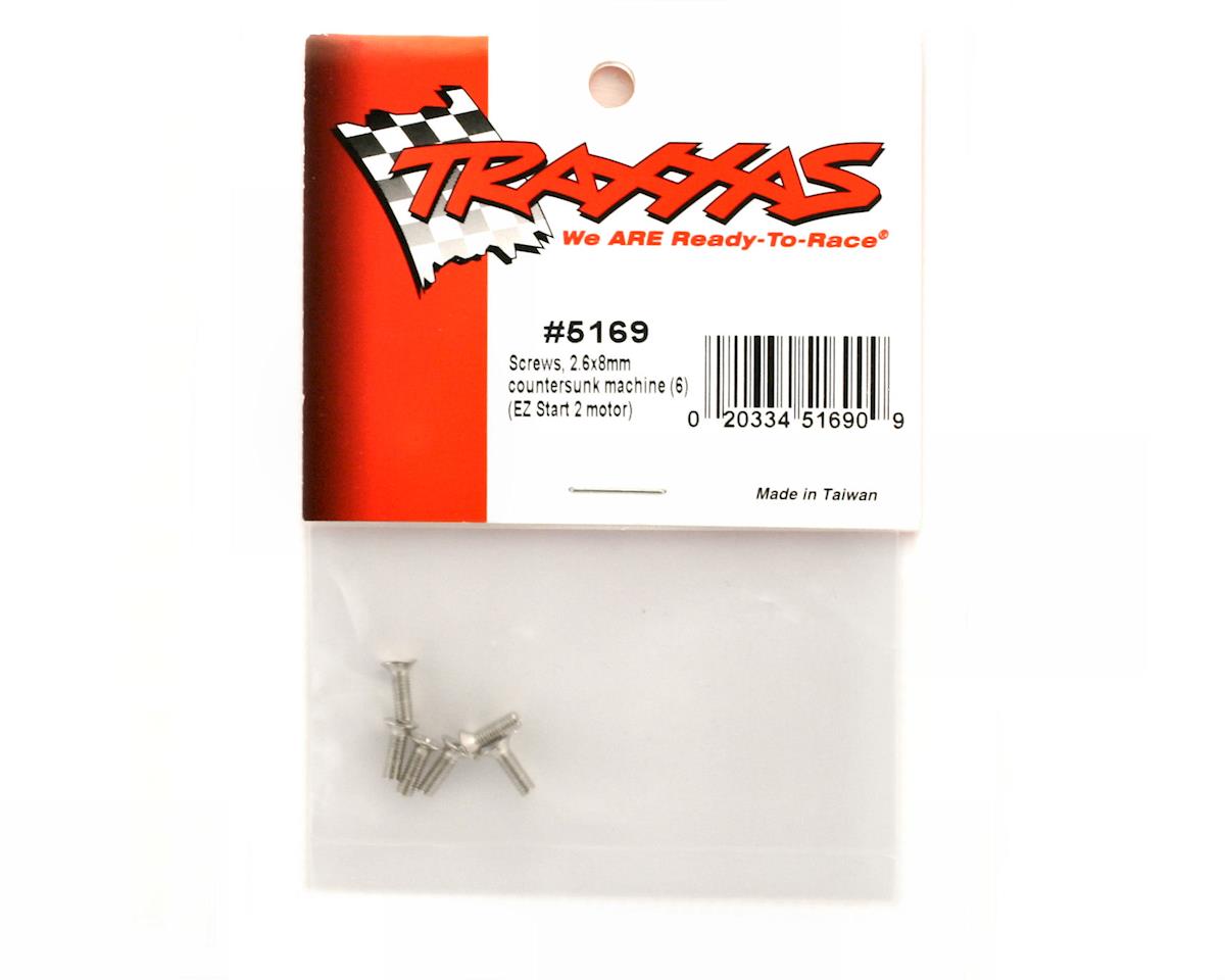 Screws, 2.6x8mm countersunk machine (6)