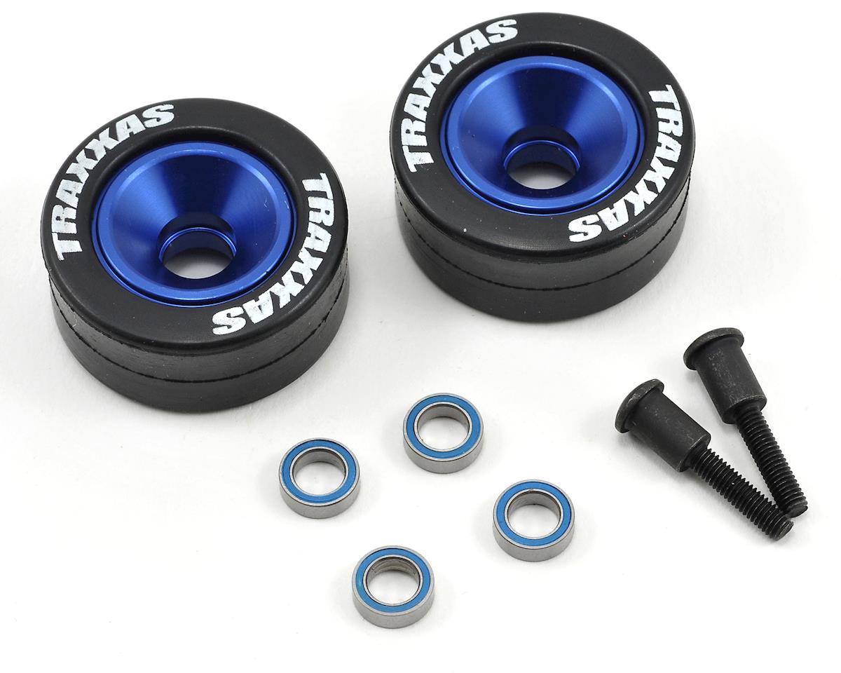 Aluminum Wheelie Bar Wheel Set w/Rubber Tires (2)