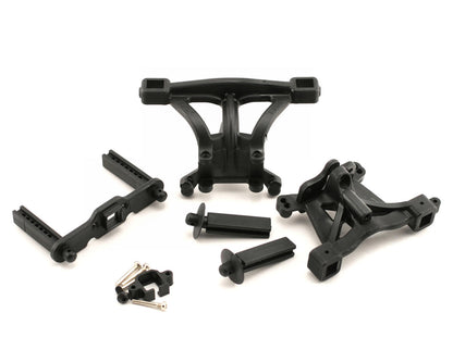 Revo Body Mounts front & rear w/body mount posts, front & rear, 2.5x18mm