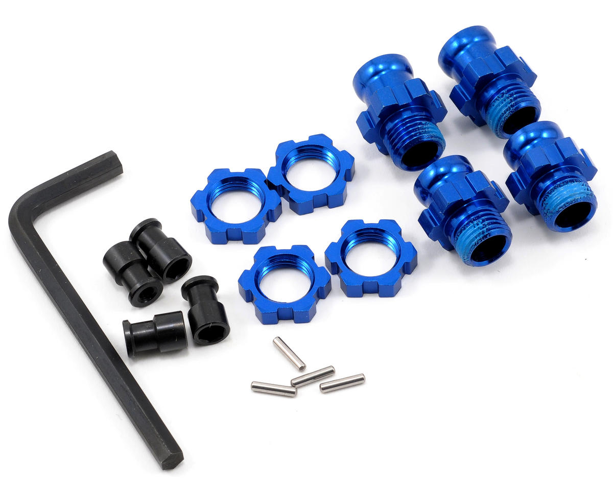 Aluminum 17mm Wheel Adapter Set (Blue) (4)