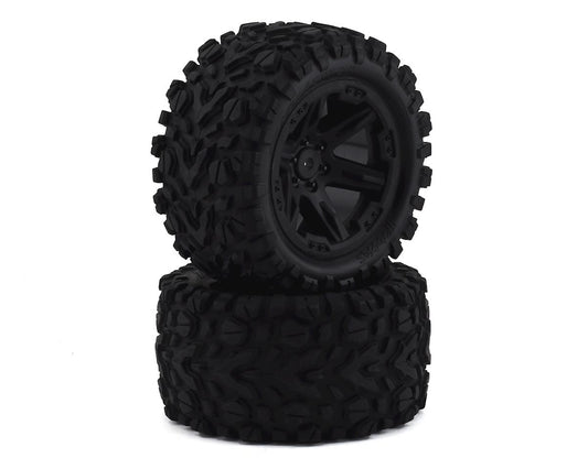 Traxxas Talon EXT 2.8" Pre-Mounted Tires w/RXT Wheels (2) (Black) (2wd Electric Rear)