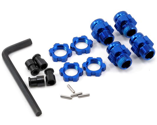 Aluminum 17mm Wheel Adapter Set (Blue) (4)