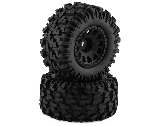 Traxxas Pre-Mounted AT Tires (Black) (2)
