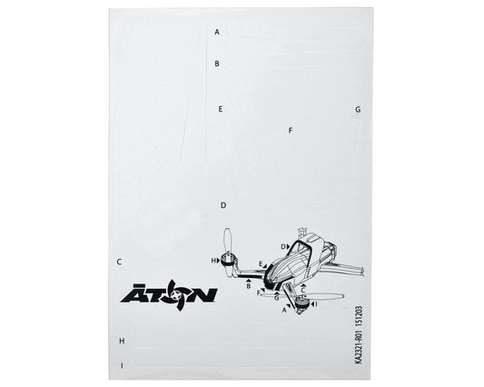 Traxxas Aton High Visibility Decals (White)