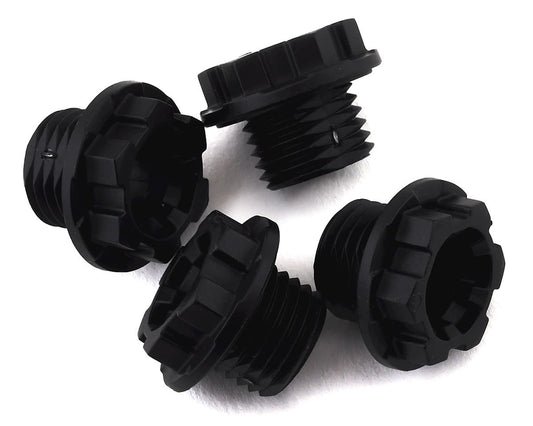 TRX-4 Traxx Stub Axle Nut (Black) (4)