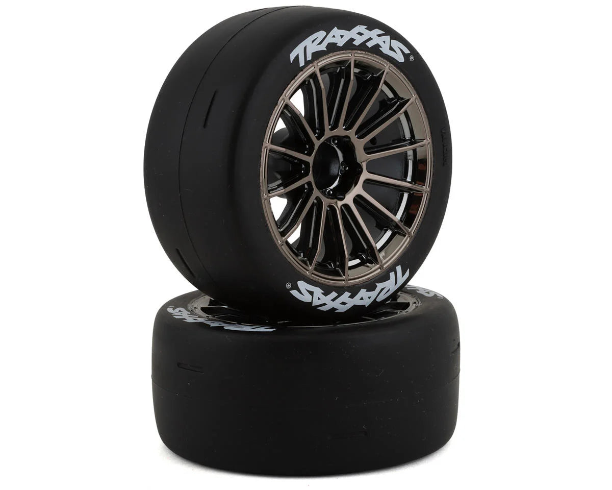 Sticky 2.0" Response Pre-Mounted Tires w/Multi-Spoke Wheels (Satin Chrome) (2) (Rear) (VXL)