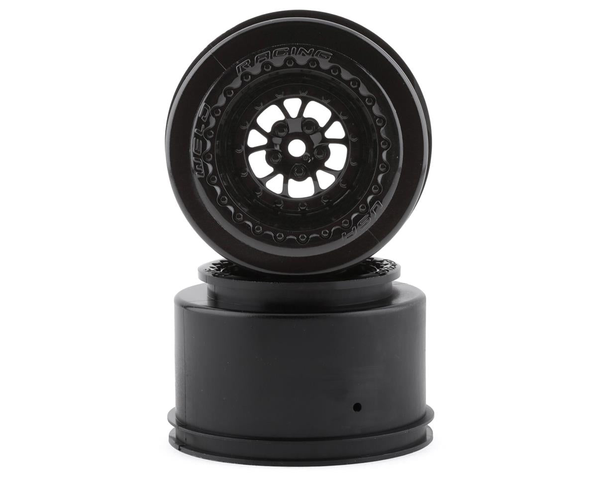 Drag Rear Wheels Weld 2.2/3.0 Drag Racing Rear Wheels w/12mm Hex (Black) (2) – Parkflyers RC