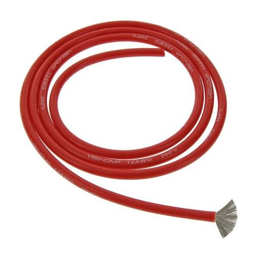 Venom 1745R 12AWG Strand Soft Silicone 1 Meter Wire Red