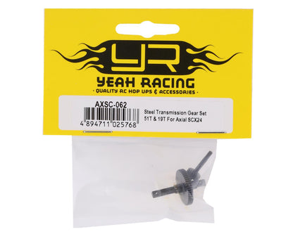 Axial SCX24 Steel Transmission Gear Set (51T & 19T)