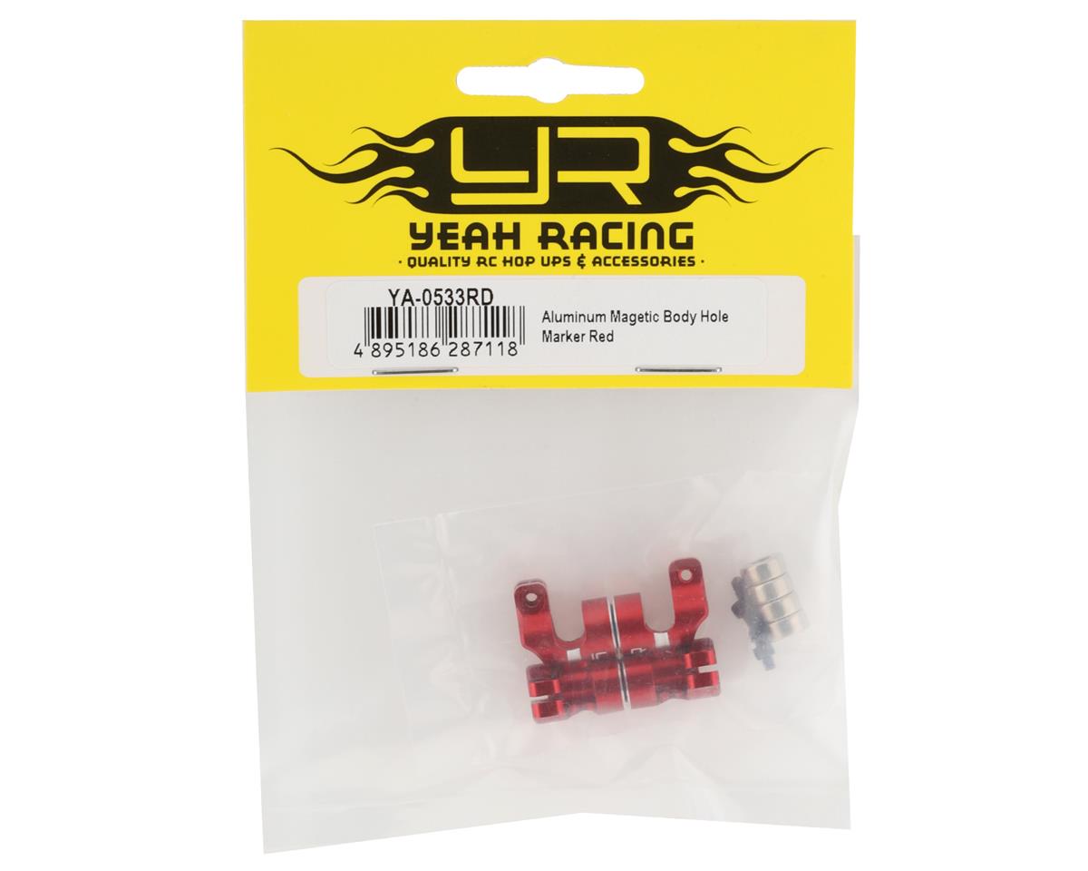 Yeah Racing Aluminum Magnetic Body Hole Marker Kit (Red)